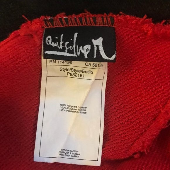 Quicksilver Red Unisex Recycled Fabric Beanie - Picture 3 of 3